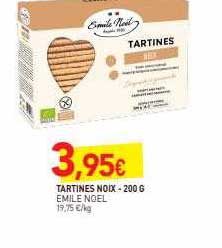 tartines noix émile noël - 200 g