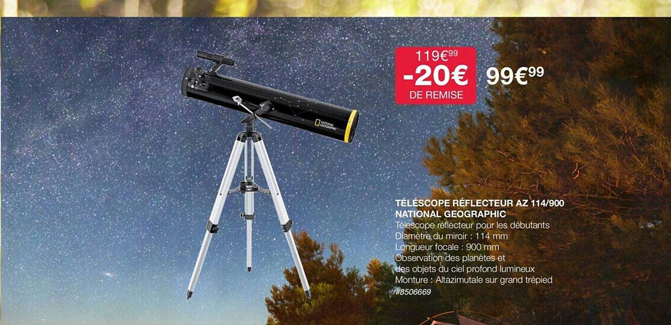 téléscope réflecteur az 114-900 national geographic