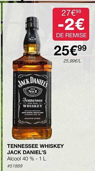 tennessee whiskey jack daniel's