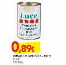 tomates concassées luce - 400 g