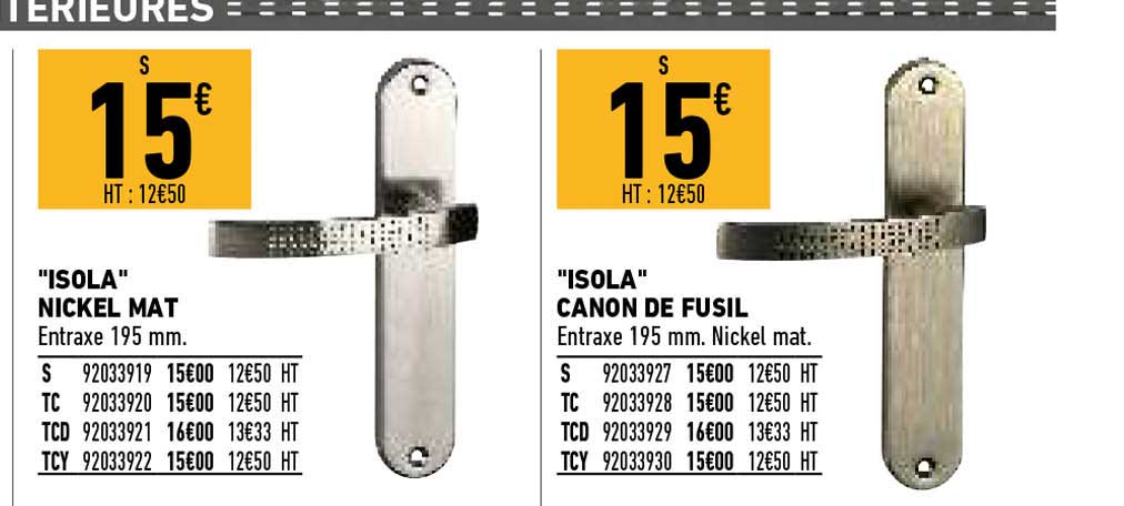 "isola" Nickel Mat, "isola" Canon De Fusil
