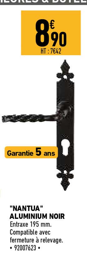 "nantua" aluminium noir