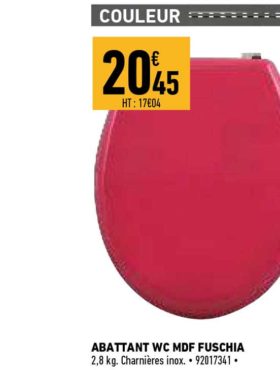 abattant wc mdf fuschia