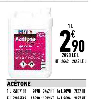 acétone