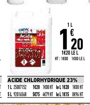 acide chlorhydrique 23%
