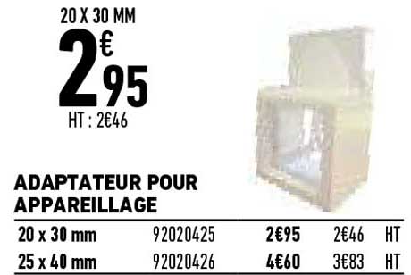 adaptateur pour appareillage