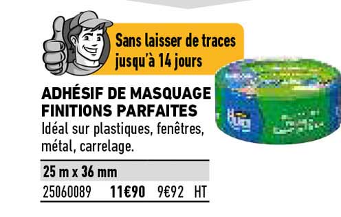 adhésif de masquage finitions parfaites