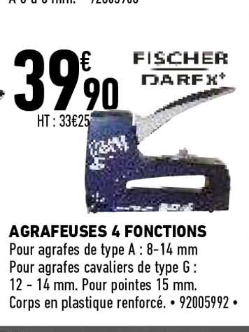 agrafeuses 4 fonctions