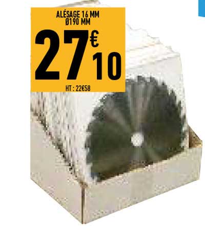 alésage 16mm 190 mm