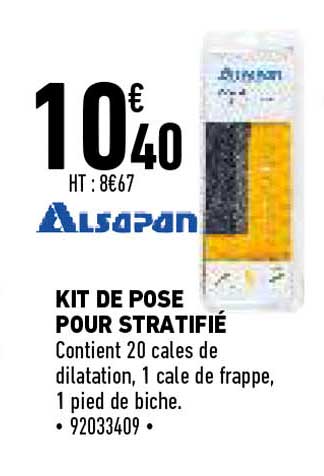 alsapan kit de pose pour stratifie