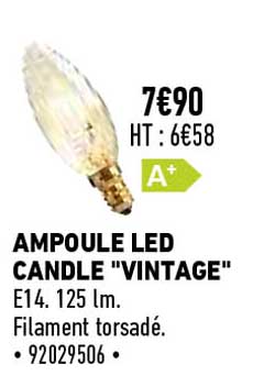 ampoule led candle "vintage"