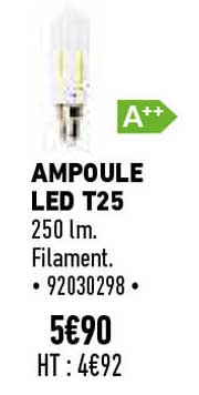 ampoule led t25