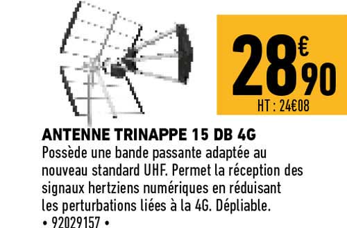antenne trinappe 15 db 4g