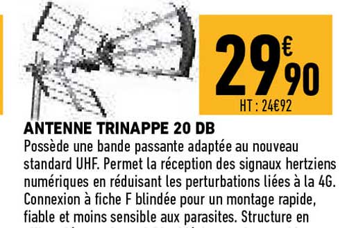 antenne trinappe 20 db
