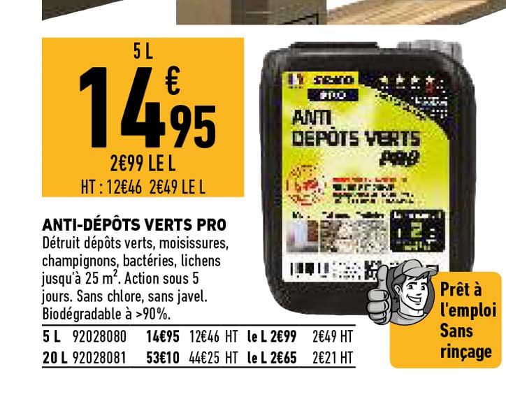 anti-dépôts verts pro