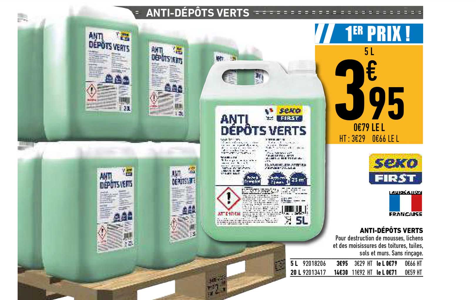 anti-dépôts verts seko first