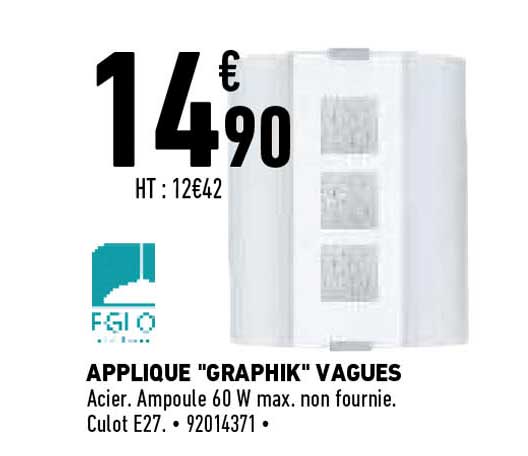 applique "graphik" vagues