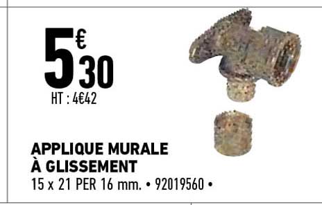 applique murale à glissement