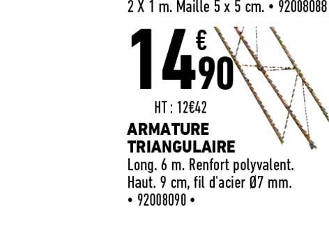 armature triangulaire