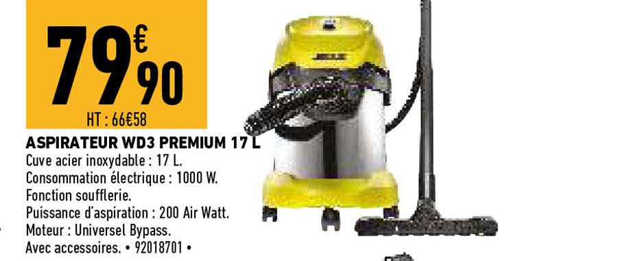 Aspirateur Wd3 Premium 17 L
