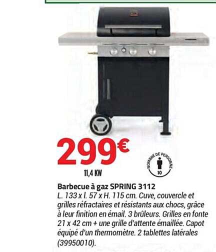 Barbecue à Gaz Spring 3112