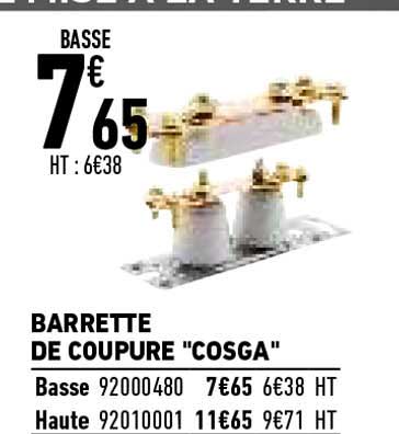 barrette de coupure "cosga"