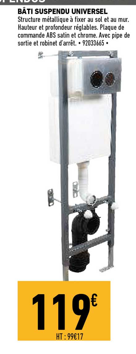 Bâti Suspendu Universel