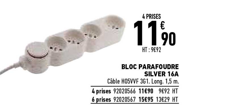 bloc parafoudre silver 16a