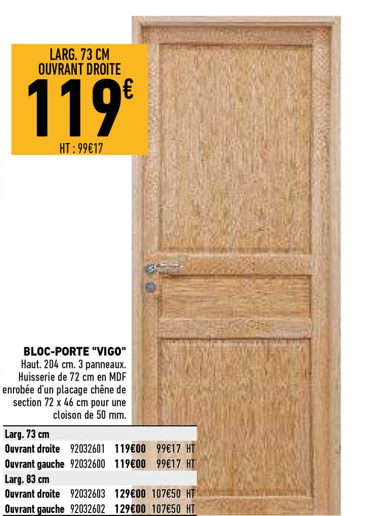 bloc-porte "vigo"