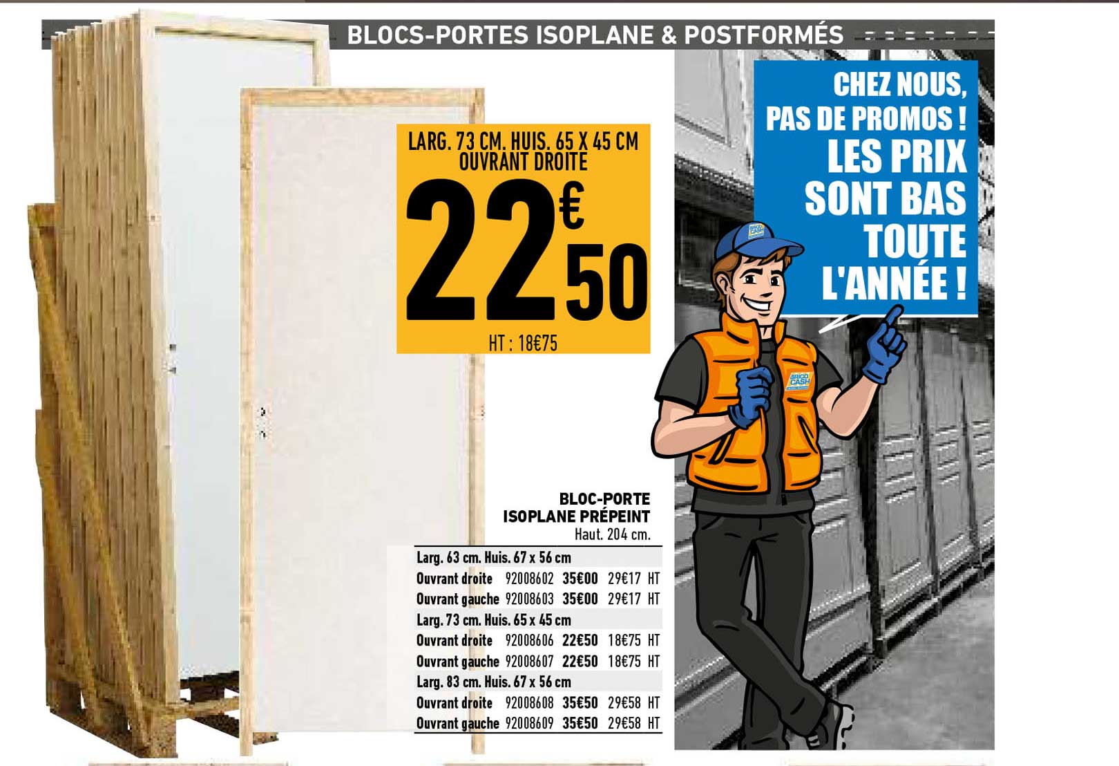 bloc-porte isoplane prépeint