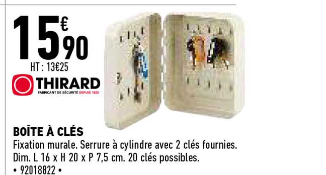 boîte à clés thirard