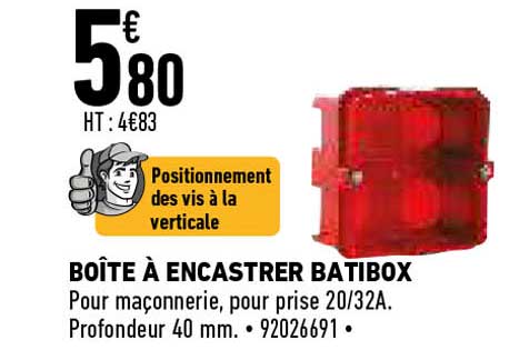 boîte à encastrer batibox
