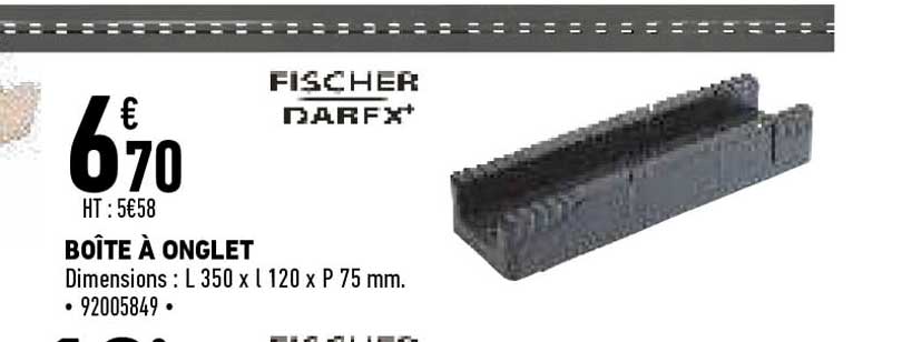 boîte à onglet fischer darfx