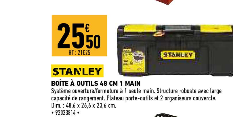 Boîte à Outils 48 Cm 1 Main Stanley