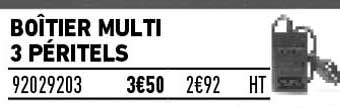 boîtier multi 3 péritels