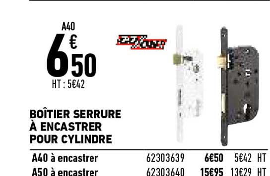boîtier serrure à encastrer pour cylindre go-on!