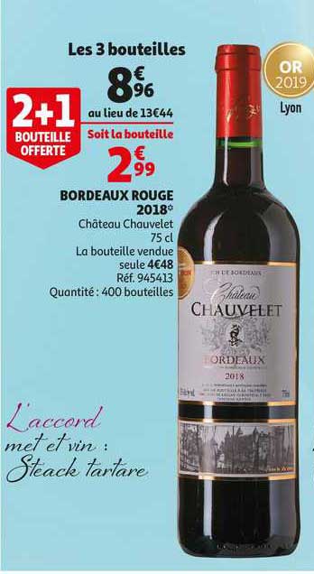 Bordeaux Rouge 2018 Chateau Chauvelet