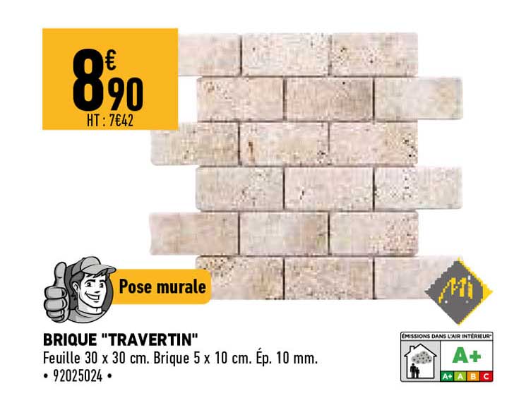 brique "travertin"