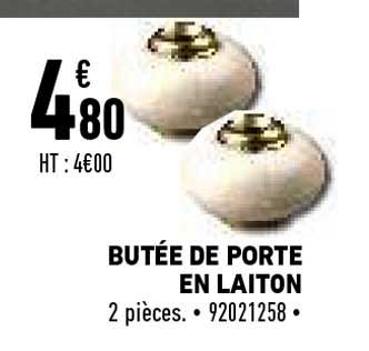 butee de porte en laiton