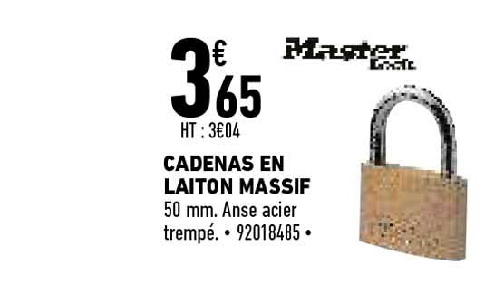 cadenas en laiton massif master lock