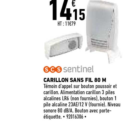 carillon sans fil 80 m scs sentinel