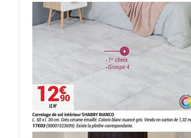 carrelage de sol intérieur shabby bianco