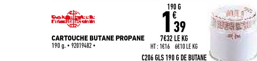 cartouche butane propane