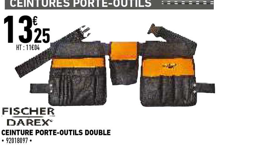 ceinture porte-outils double fischer darex