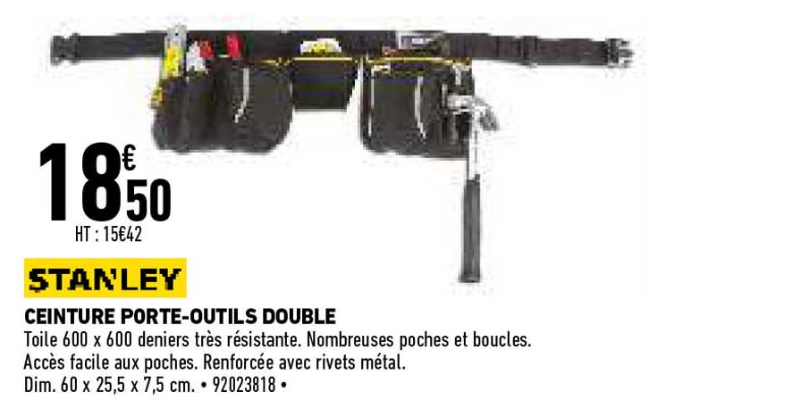 ceinture porte-outils double stanley