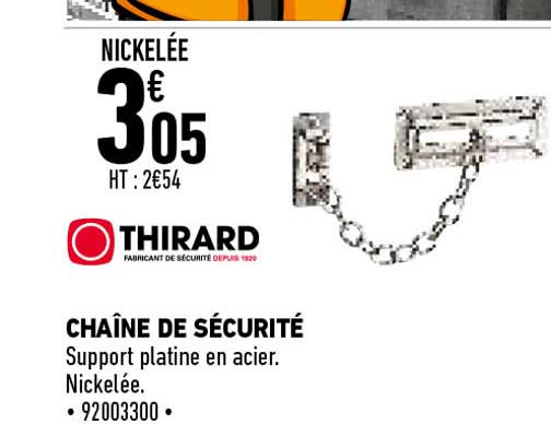 chaîne de sécurité thirard
