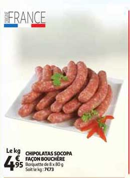 chipolatas socopa facon bouchere