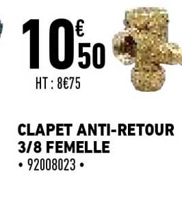 clapet anti-retour 3-8 femelle