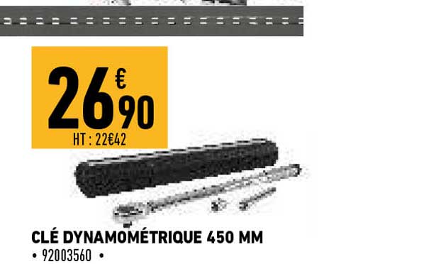 clé dynamométrique 450 mm