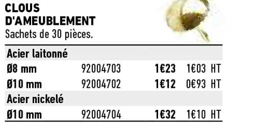 clous d'ameublement